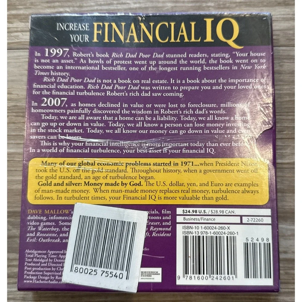 Rich Dad's - Increase Your Financial IQ -Get Smarter with Your Money by Kiyosaki